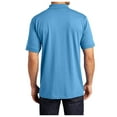 thumbnail image 2 of Yellow Rooster Mens Tall Core Blend Jersey Knit Polo Aquatic Blue LT, 2 of 4