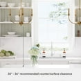 thumbnail image 5 of Hunter - Southcrest 4-light Luxe Gold, Medium Size Chandelier, Dimmable, Casual Style, Candle Shaped, for Bedrooms, Dining, Living Rooms - 48067, 5 of 7