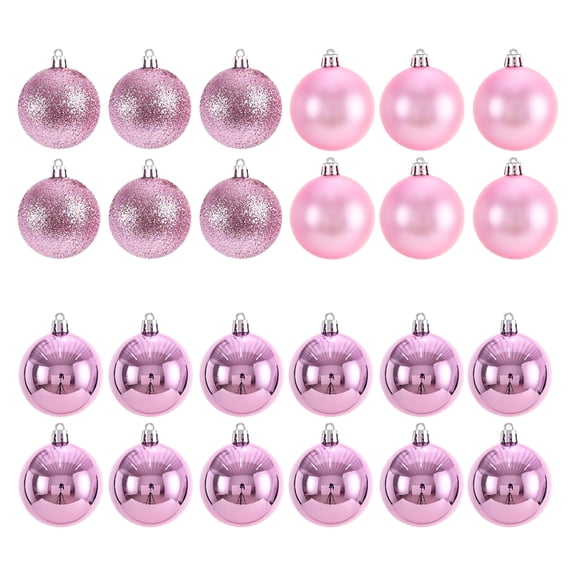 Bola de Navidad 24 piezas Toystoory Rosa Decoración Duradera y Confiable