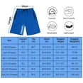 thumbnail image 3 of BIG ELEPHANT Boy's Athletic Shorts with Zipper Pockets and Drawsting, Youth Boys Casual Shorts, 3-Pack, Sizes: 7-17Y, 3 of 9