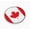 Flexible, variant on BestLicensePlateFrames Canada Flag 3D Domed Car Emblem, Round Self-Adhesive Vehicle Accent