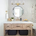 thumbnail image 2 of Claxy 4-Light Gold Vanity Lights with Cylinder Milk Glass Shade, 2 of 7