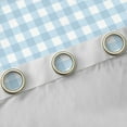 thumbnail image 4 of Homewish Blue Plaid Curtains Pack of 2 (42x84 Each), Geometric Buffalo Grid Curtains Blackout, Cute Checkered Bedroom Curtains, Luxurious Bedroom Decor, 4 of 6