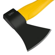 Deli 15 Small Camping Axe , Outdoor Chopping Hatchet for Wood Splitting and Kindling,with Shock Absorbing and Anti Slip Fiberglass Handle