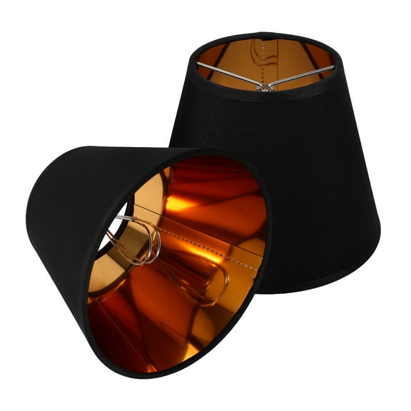 HOMEMAXS  2 Pcs Lamps Shade for Floor Large Dust Display Pendant Light Black