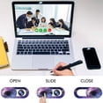 thumbnail image 2 of Webcam Cover, Web Mac Laptop Camera Cover Slide, [3 PCS] Ultra-Thin MacBook Air Camera Blocker for Laptop，Mac PC Computer Phone iPhone Video Front Camera Lens Privacy Cover to Protect Your Privacy., 2 of 7