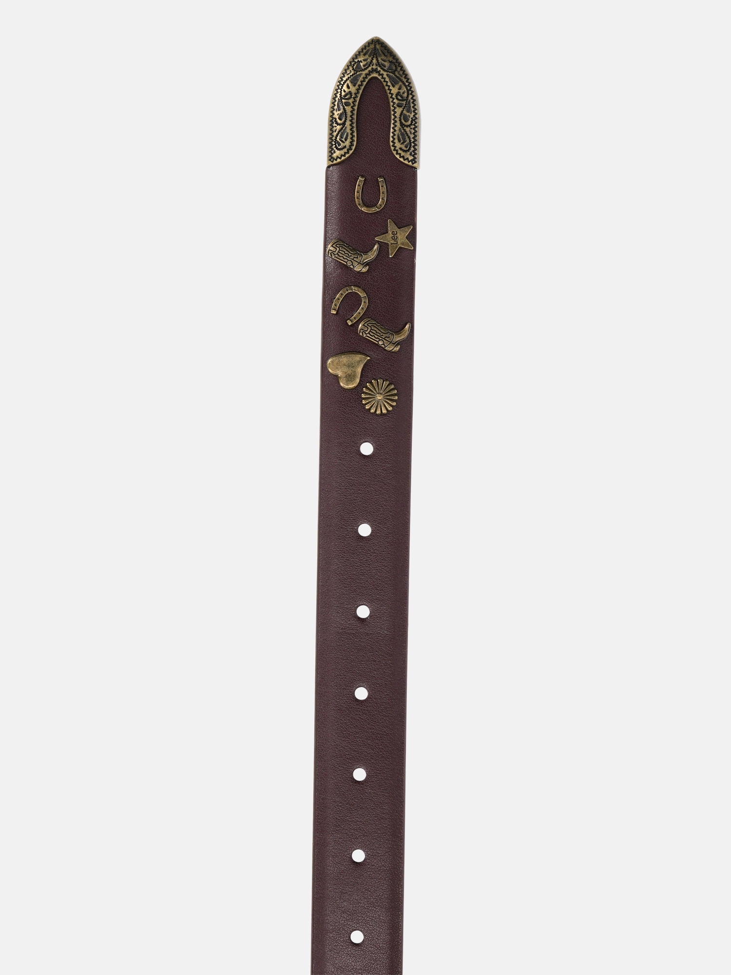 Kacey Lee Women's Leather Belt with Charms