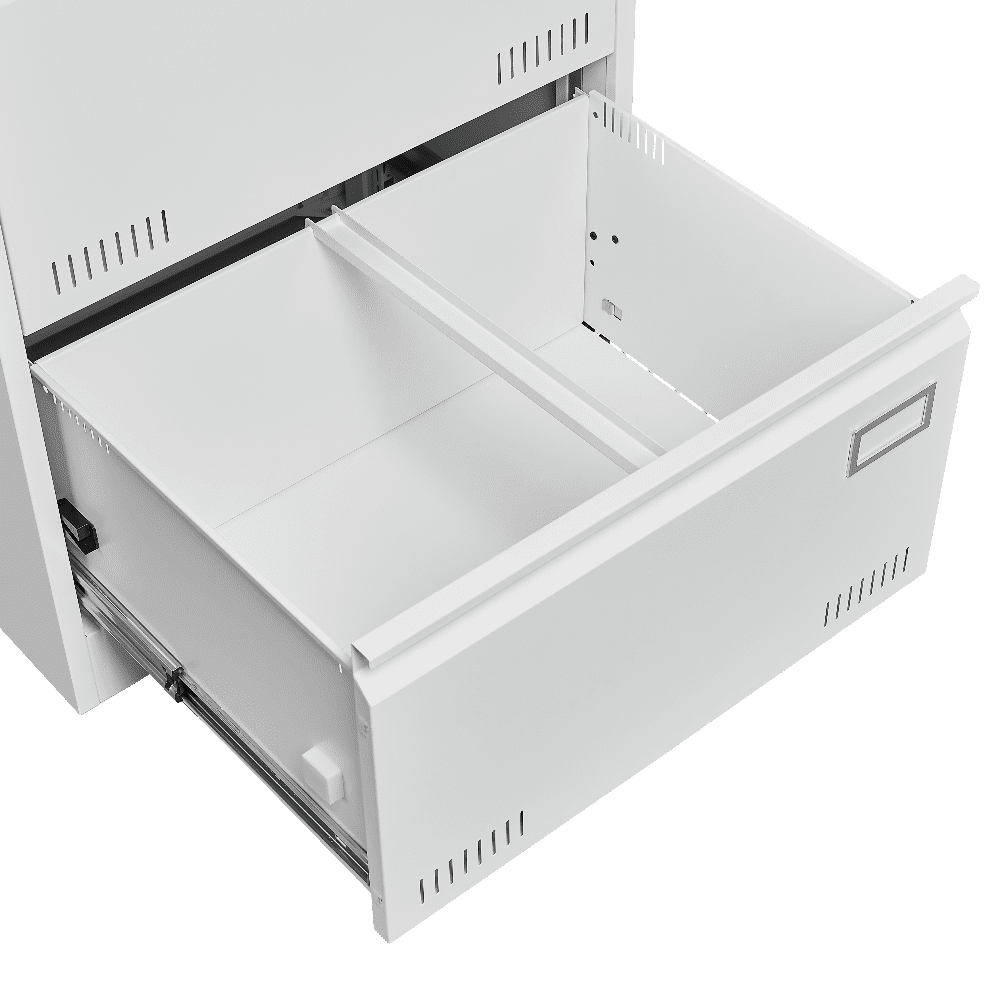 MIDODO 2 Drawer Lateral File Cabinet with Lock, Metal File Cabinet for Home Office Lockable Storage Cabinet for Legal/Letter/A4/F4