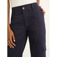 thumbnail image 3 of Free Assembly Women's Straight Leg Cargo Pants, 30” Inseam, Sizes 0-20, 3 of 5