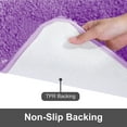 thumbnail image 5 of Lavender Bathroom Rug, Non Slip Bath Mat, 24" x 47" Microfiber Thick Plush Water Absorbent Shower Mat for Bedroom, Tub and Shower, Machine Washable, 5 of 10