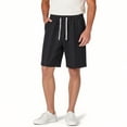 thumbnail image 4 of Atogsazn Mens Jogger Shorts Casual Athletic Drawstring Quick-Dry Elastic Waist Short Pants with Pocket Gym Trouser Black XXL Fashion, 4 of 5