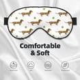 thumbnail image 5 of Rocae Dachshund Going To Play Tennis for Mask for Women Men, Luxury Eye Cover Eye Shade with Adjustable Strap for Travel, Nap, Meditation, 5 of 7