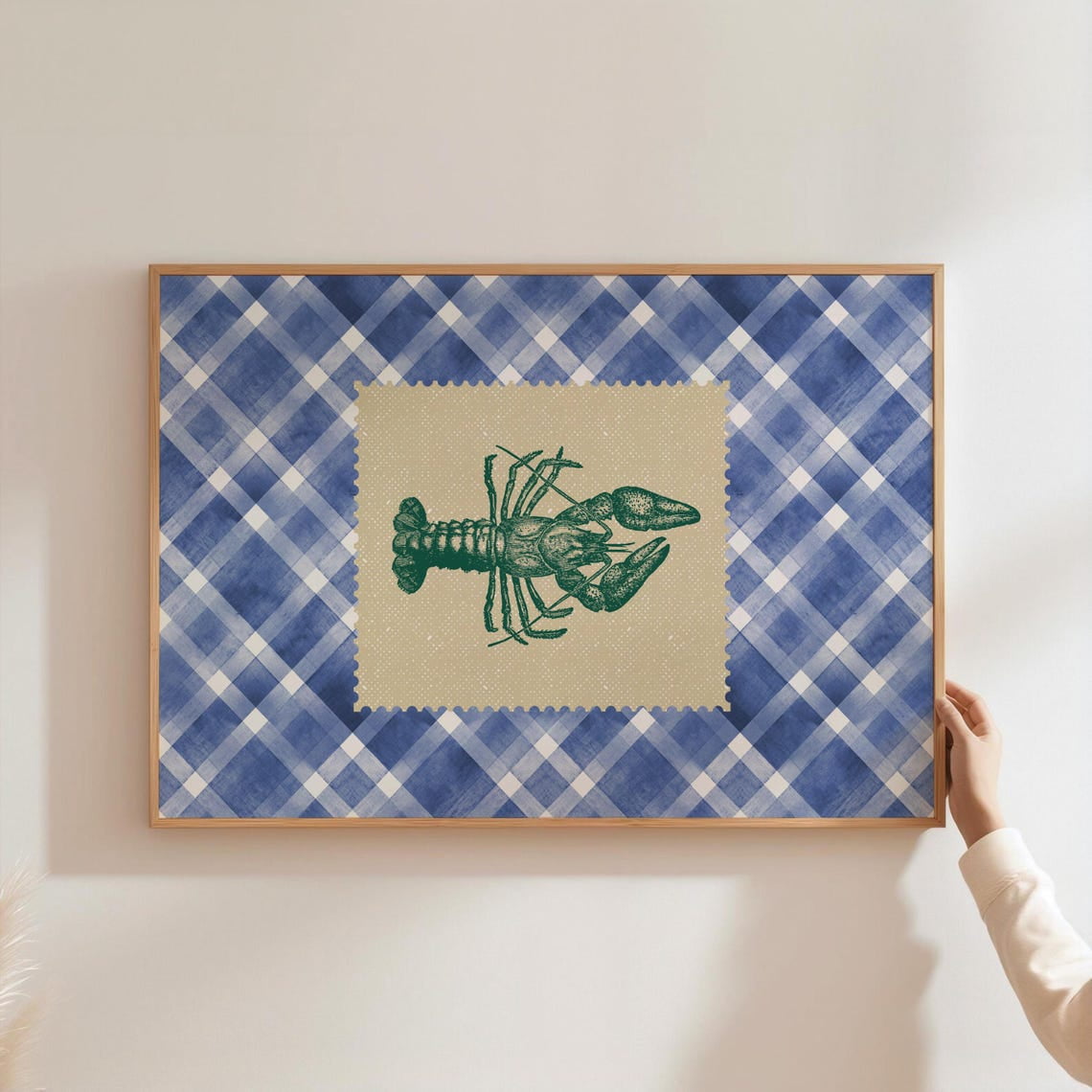Vintage Striped Kitchen Poster Bar Cart Poster Retro Wall Art Rustic Mid Century Modern Decor Retro Fish Poster Unframed Paper Print