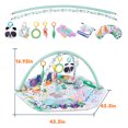 thumbnail image 7 of Baby Play Gym and Activity Mat - 4-in-1 Tummy Time Gym with Sensory Toys for Infants & Toddlers, Green, 7 of 7