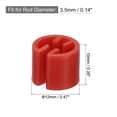 thumbnail image 2 of Marcador de ropa Uxcell, etiqueta en blanco, adecuada para varilla de 3.5mm para codificación de color de prendas, 150 piezas en rojo/verde/amarillo/azul/morado/naranja, 2 of 5
