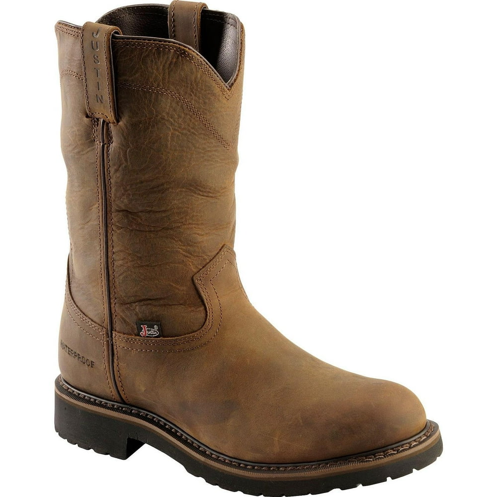 justin men's composite toe work boots