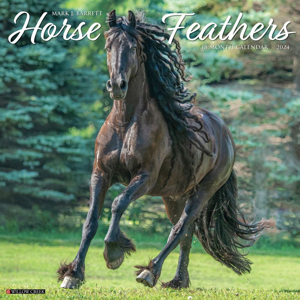 Willow Creek Press, Horse Feathers 2024 Wall Calendar