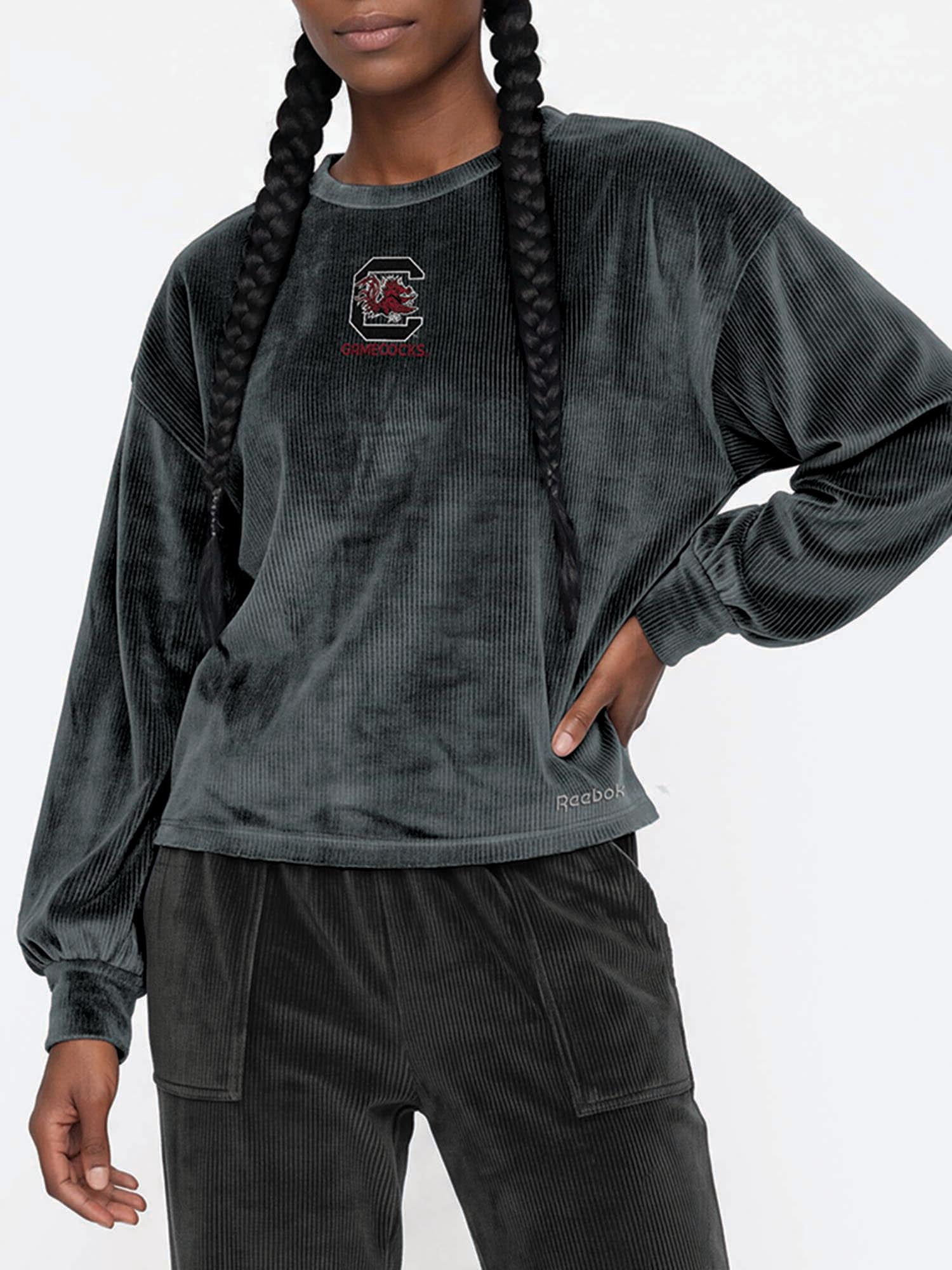 South Carolina Gamecocks Reebok Womens Crew Neck Pullover with Balloon Sleeves