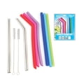 thumbnail image 2 of Hidr8 Ensemble Varié de Dix Pailles en Acier Inoxydable et Silicone - Vaisselle de Cuisine Réutilisable, 2 of 2