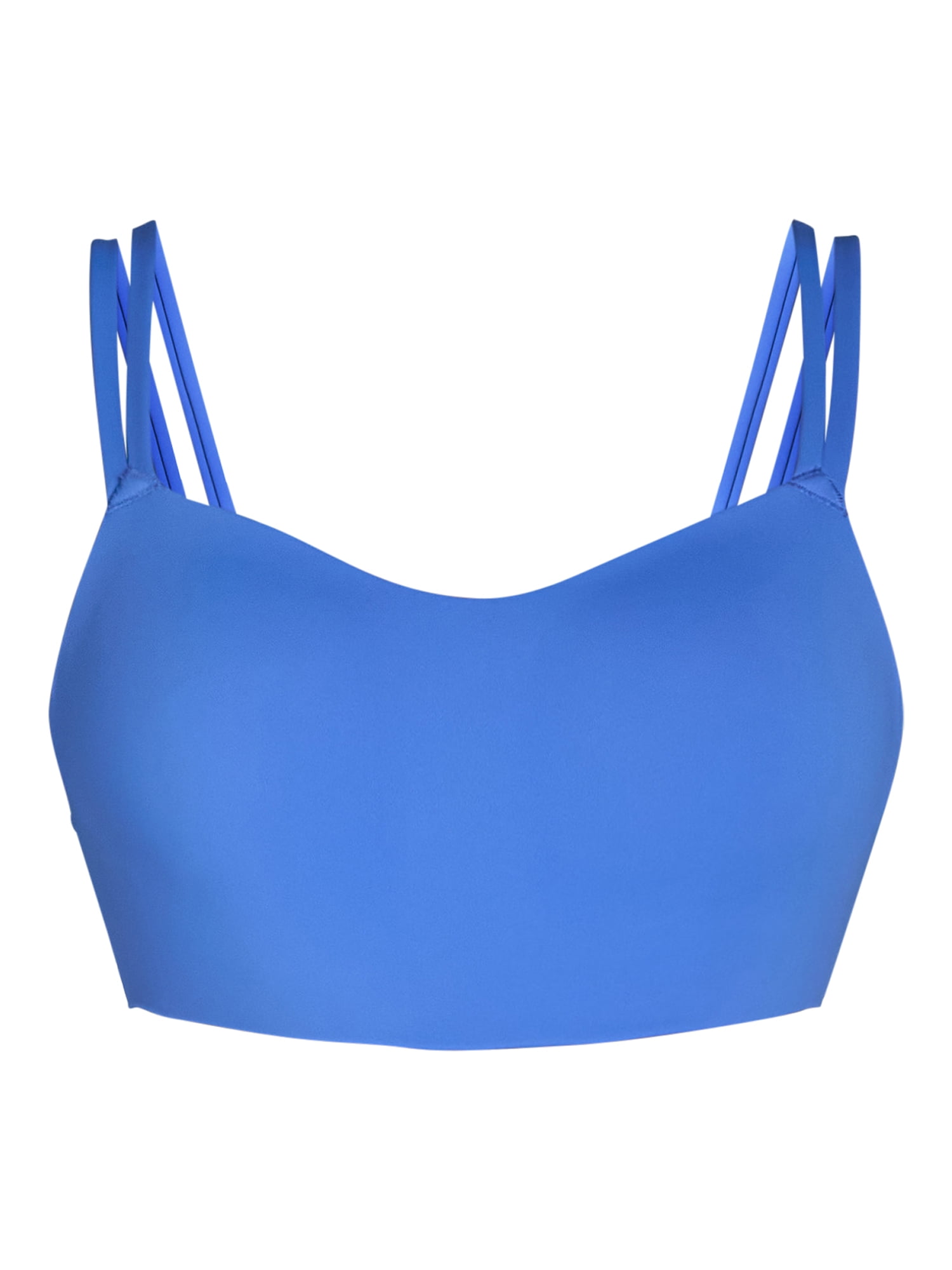 Avia Women’s Plus Medium Support Strappy Sports Bra, S-3X, Taupe Fog