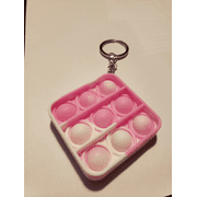 Pin and White: Multi-color Bubble Pop Silicone Stress Relief Squeeze, Push, Pop, Sensory Fidget Toys, Great for? The Young and Old alike!!