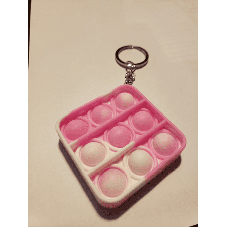Pin and White: Multi-color Bubble Pop Silicone Stress Relief Squeeze, Push, Pop, Sensory Fidget Toys, Great for? The Young and Old alike!!