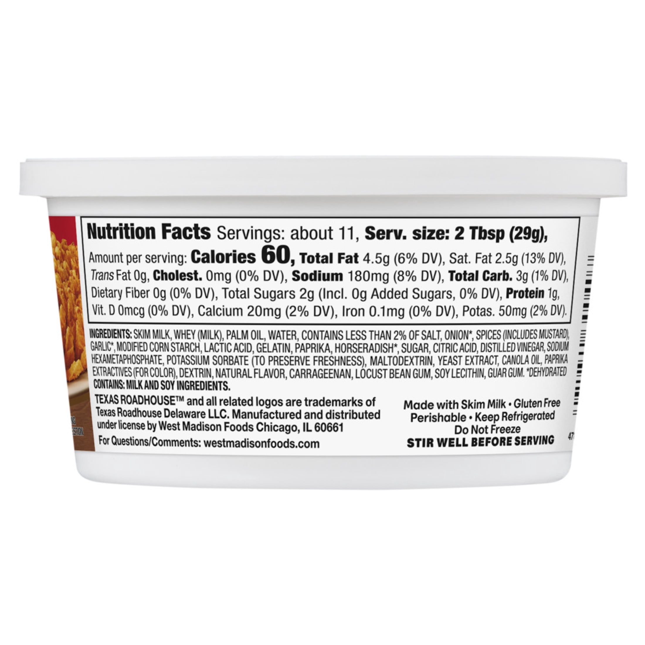 Texas Roadhouse® Cactus Blossom Dip 12 oz, Refrigerated Dairy Dip