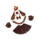 thumbnail image 4 of Conjunto de disfraz de perro para festival, regalos unisex, decoración de fiesta, conjunto de sombreros para perro para niños Hueso marrón, 4 of 9