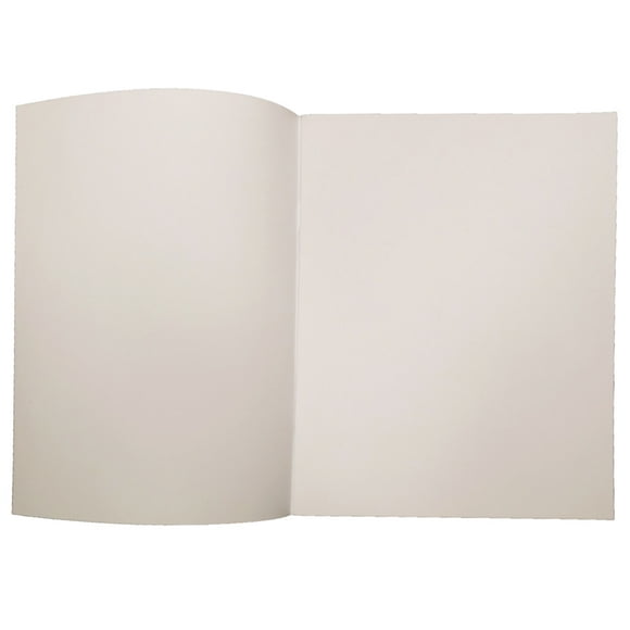 Livre Blanc à Couverture Souple, Portrait de 7 Po X 8,5 Po, 14 Feuilles par Livre, Pack de 12