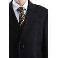 thumbnail image 4 of Prontomoda Men's Single Breasted Luxury Wool Full Length Topcoat - Colors, 4 of 19