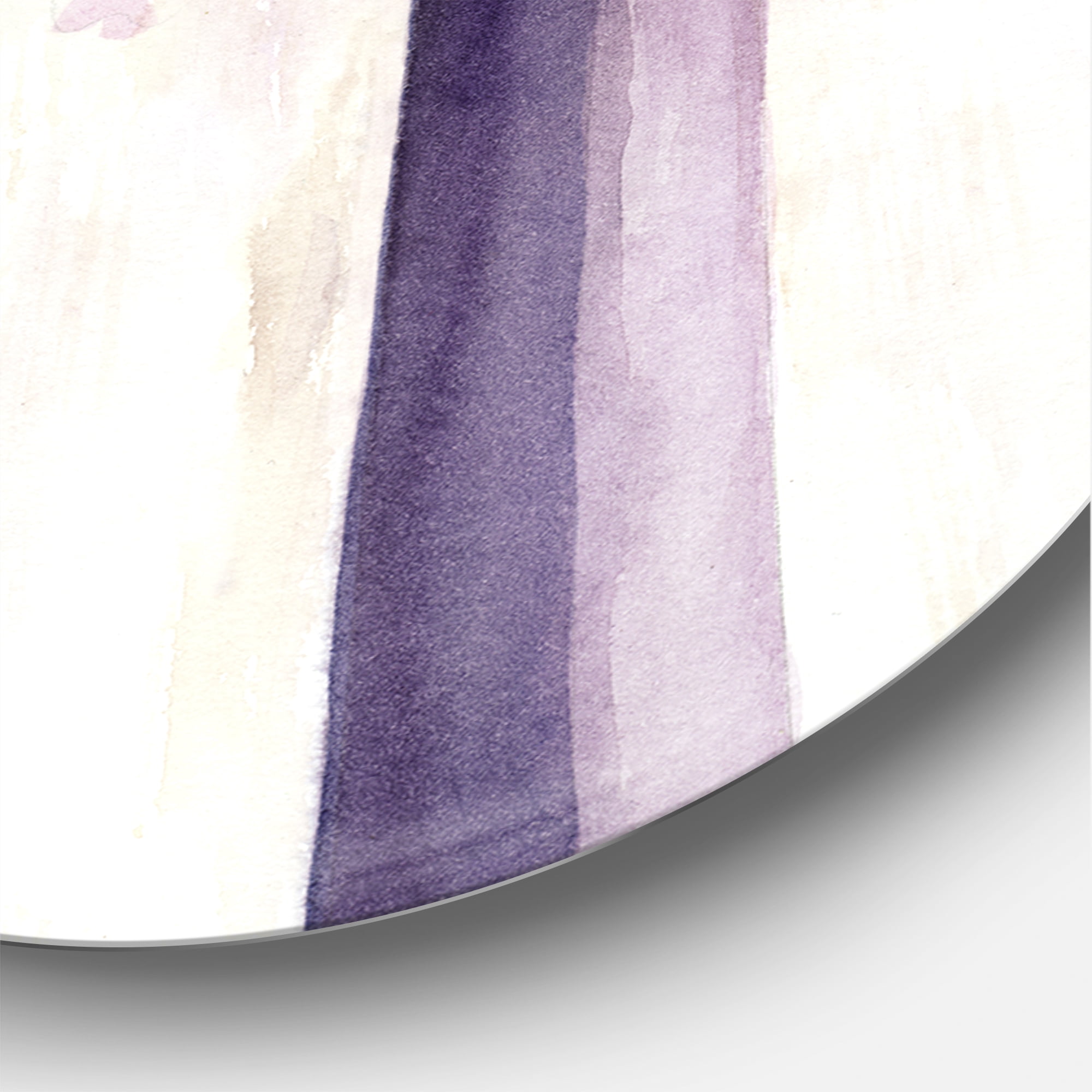 Designart 'Lantern and Wisteria' Traditional Circle Metal Wall Art 23x23 - Disc of 23