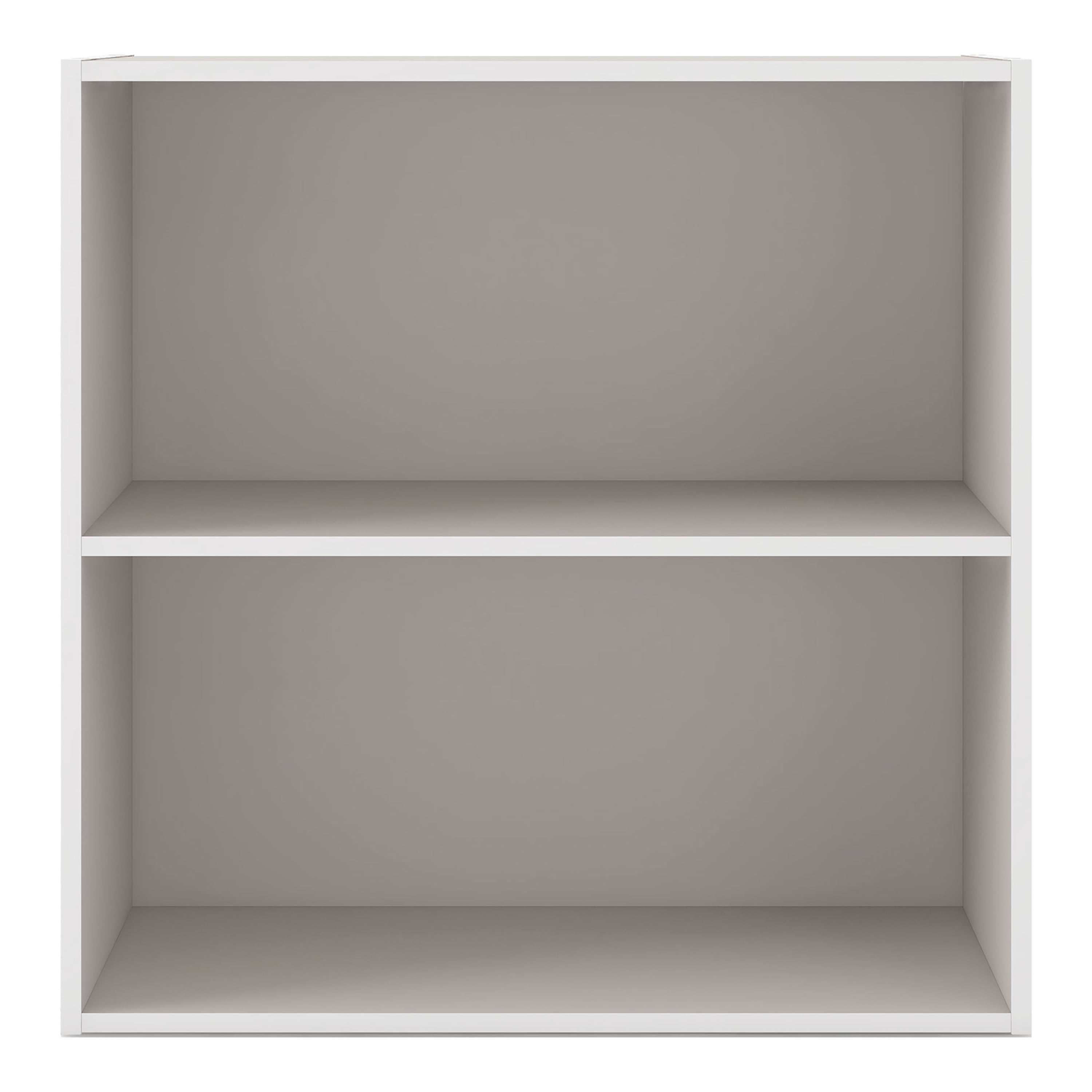 Furniture of America Brooks Stackable 2-Tier Wood Gray Bookcase