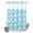 Sky Blue, variant on No Hook Shower Curtain, Tropical Plants Shower Curtains for Bathroom with See Through Top Window, Summer Modern Abstract Camels Sky Blue Waterproof & Washable Bath Curtain Narrow 54"x78"