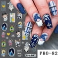 thumbnail image 4 of Calcomanías autoadhesivas 3D para uñas de hombre de jengibre de Navidad sombrero de Papá Noel copo de nieve ciervo calcomanías autoadhesivas envolturas para manicura de dibujos animados NTPRO-80, 4 of 4