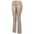 thumbnail image 3 of MixMatchy Women's High Waist Comfy Stretchy Bootcut Trouser Pants, 3 of 3
