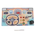 thumbnail image 2 of Juguete para el Volante para Niños, Volante de Madera Fingente Juguar Al Juguete de Conducció Interactiva Para Niños, 2 of 7