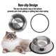 thumbnail image 5 of Cuencos antideslizantes de acero inoxidable Cat Bowls Rapsrk, 2 unidades, para comida y agua, 5 of 8