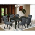 thumbnail image 2 of East West Furniture 7 Piece Kitchen Table Set Contains a Rectangle Dining Table with Butterfly Leaf, 2 of 6