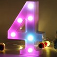 thumbnail image 1 of Chapiteau Coloré LED LED Lights-Lighting Letter Signe Nuit Lumière Partie Famille Bar Décoration (Colorful B), 1 of 5