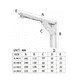 thumbnail image 3 of Soporte Ménsula Brazo P/repisa Abatible Plegable BLANCO, 3 of 5