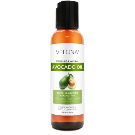 Velona Avocado Oil 2 Fl Oz | 100% Pure and Natural Carrier Oil | Expeller-Pressed | Hair Body and Skin Care | Use Today – Enjoy Results