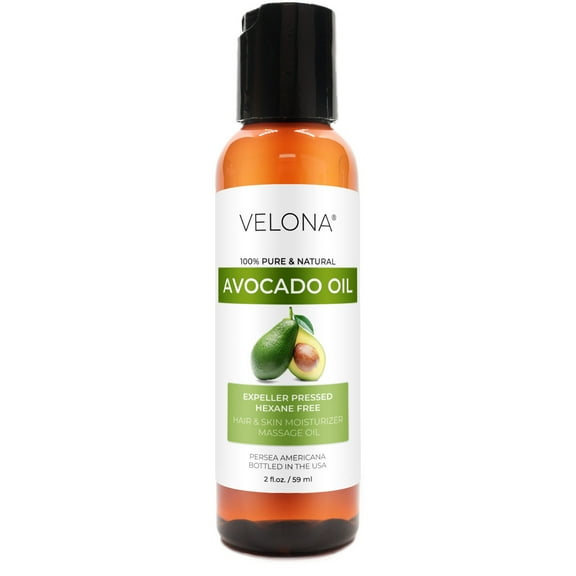Velona Avocado Oil 2 Fl Oz | 100% Pure and Natural Carrier Oil | Expeller-Pressed | Hair, Body and Skin Care | Use Today - Enjoy Results