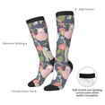 thumbnail image 4 of Goofa Llamas Pattern Adult Stockings, Color-Block Knee High Socks, Comfortable and Breathable, Soft and Stretchable, Sports, and Decoration, 4 of 6