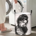 thumbnail image 5 of ZICANCN Laundry Basket Organizer, Woman Portrait Beauty Collapsible Hamper for Bathroom Bedroom Laundry Room, Small Size, 5 of 7