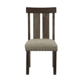 thumbnail image 4 of Lexicon Traditional Wood Dining Room Side Chair in Brown (Set of 2), 4 of 7