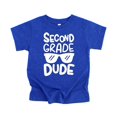 thumbnail image 4 of Olive Loves Apple 2nd Grade Dude First Day of School Gift Back to School T-Shirt Boys Back to School Vintage Royal Youth Medium, 4 of 5