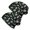 Alien Skull Black Pattern, variant on Alien Skull Black Pattern 2 Pack Slouchy Beanie Hat, Outdoor Running Hat with Stretchy Fabric & Soft Texture, Stretchy Polyester Gifts for Daily Home Outdoor