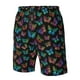 thumbnail image 4 of Balery Multicolored Butterflies Traje de Baño Estilo Hawaiano para Hombre, Shorts de Secado Rápido con Bolsillos-Medium, 4 of 6