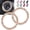 F-champagne, variant on ToBeQueen Crystal Rhinestone Ring for Car Bling Decal for Vehicle 2Pcs Auto Engine Start Stop Decoration for Women Girl,Interior Ring Push to Start Bling Pink