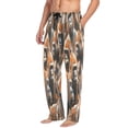 thumbnail image 5 of Gorilla Pattern Men's Lightweight Pajama Bottoms Stretch Elastic Waist Side Pockets Spring Fall, 5 of 7